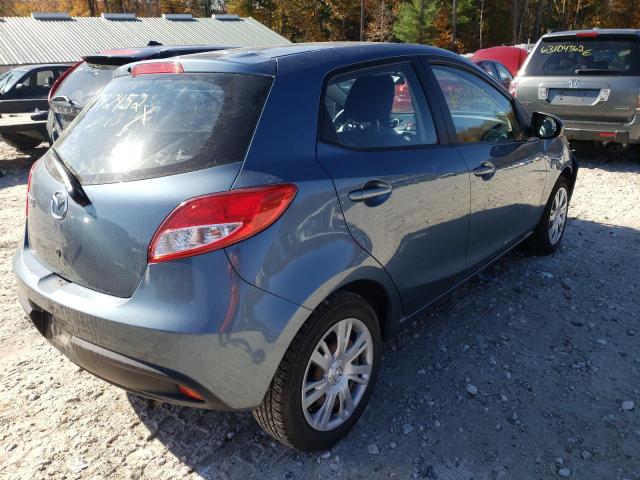 JM1DE1KZ9E0177822 - 2014 MAZDA MAZDA2 SPO 蓝色 照片 4