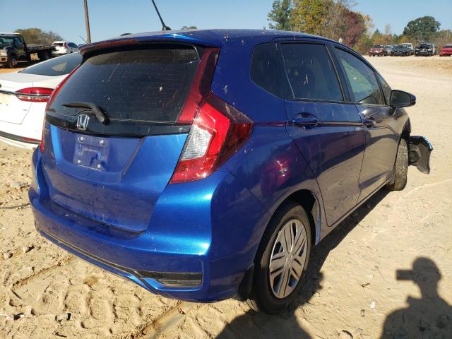 3HGGK5H4XLM711205 - 2020 HONDA FIT LX BLUE photo 4