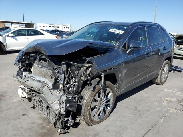 2T3C1RFV8MC111237 - 2021 TOYOTA RAV4 XLE P GRAY photo 2