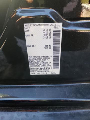 1N4BL4DW1NN411526 - 2022 NISSAN ALTIMA SV BLACK photo 10