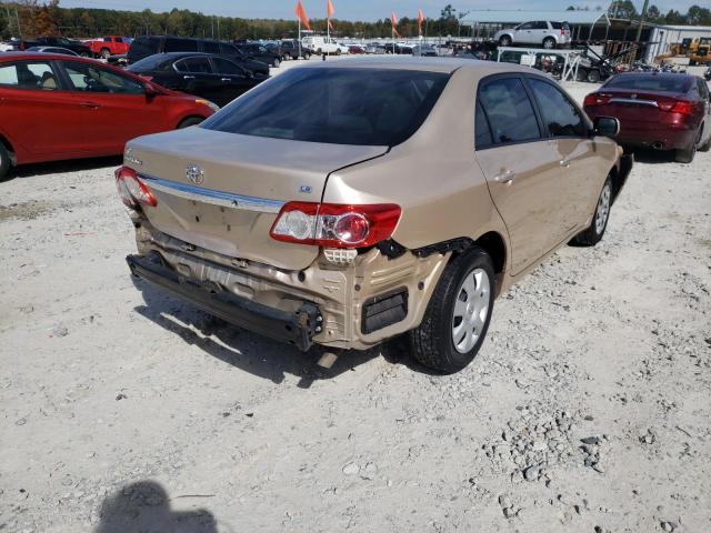 JTDBU4EE9B9128650 - 2011 TOYOTA COROLLA GOLD photo 4