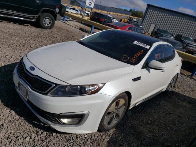 KNAGM4AD5C5031874 - 2012 KIA OPTIMA HYB WHITE photo 2