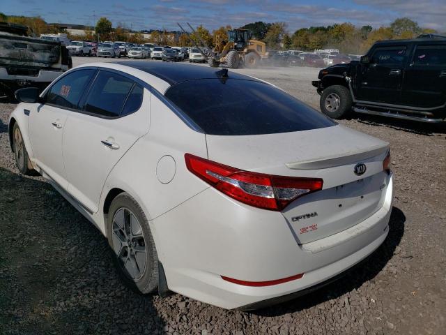 KNAGM4AD5C5031874 - 2012 KIA OPTIMA HYB WHITE photo 3