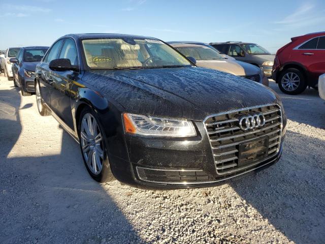 WAUJGAFD9FN023348 - 2015 AUDI A8 QUATTRO BLUE photo 1