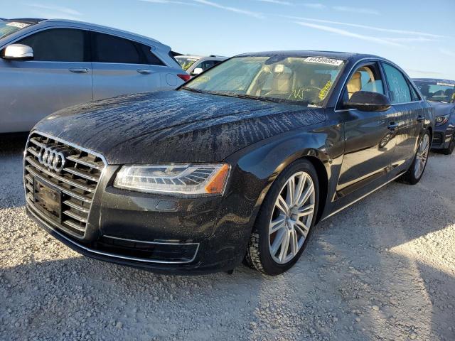 WAUJGAFD9FN023348 - 2015 AUDI A8 QUATTRO BLUE photo 2