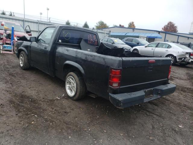 1B7FL26P1TS669629 - 1996 DODGE DAKOTA BLACK photo 3