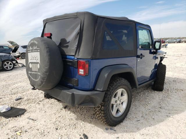 1J4BA6D1XAL182490 - 2010 JEEP WRANGLER R BLUE photo 4