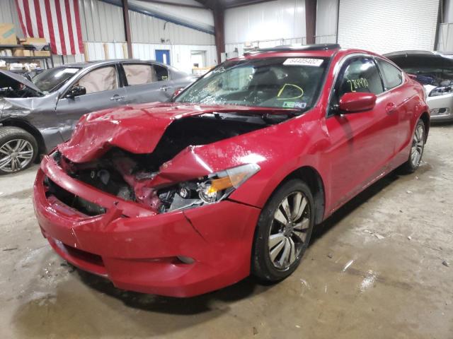 1HGCS1B85AA002100 - 2010 HONDA ACCORD EXL RED photo 2