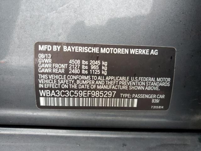 WBA3C3C59EF985297 - 2014 BMW 320 I XDRI GRAY photo 10