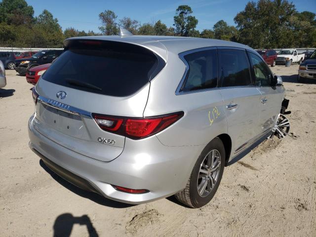 5N1DL0MM6LC528212 - 2020 INFINITI QX60 LUXE SILVER photo 4