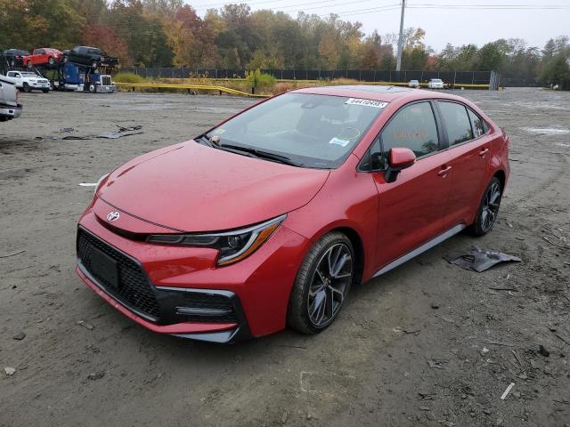 JTDP4RCE8LJ017819 - 2020 TOYOTA COROLLA SE RED photo 2