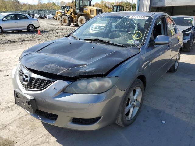 JM1BK32G061433318 - 2006 MAZDA 3 I GRAY photo 2