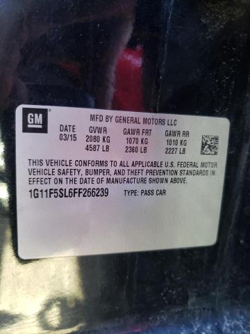 1G11F5SL6FF266239 - 2015 CHEVROLET MALIBU LTZ 黑色 照片 10