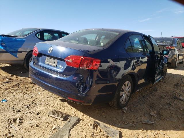 3VW2K7AJ5DM295423 - 2013 VOLKSWAGEN JETTA BASE 蓝色 照片 4