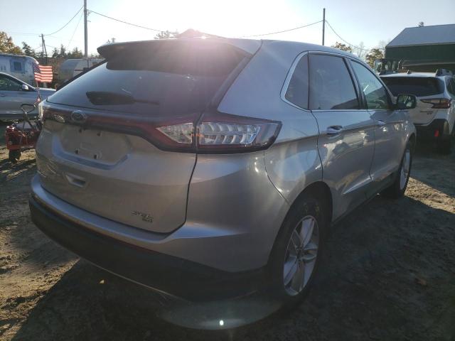 2FMTK4J82FBB31842 - 2015 FORD EDGE SEL SILVER photo 4