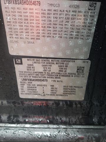 LRBFXBSA5HD054579 - 2017 BUICK ENVISION E შავი ფოტო 10