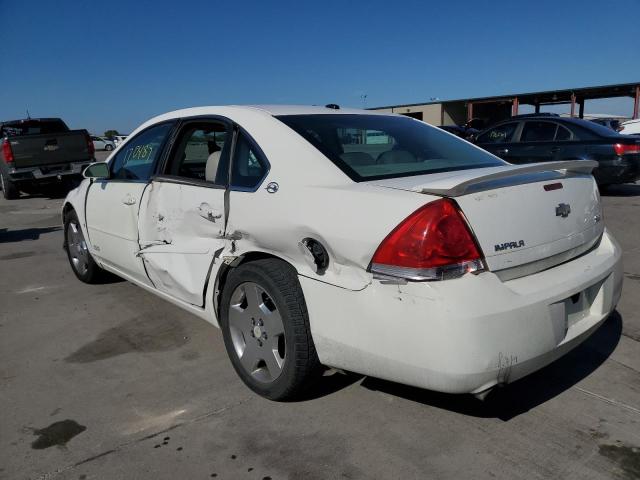 2G1WD58C869100641 - 2006 CHEVROLET IMPALA SUP Ақ фото 3