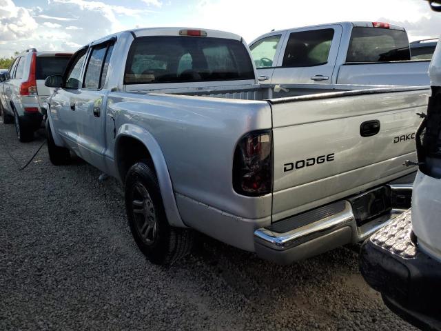 1D7HL48N54S717365 - 2004 DODGE DAKOTA QUA SILVER photo 3