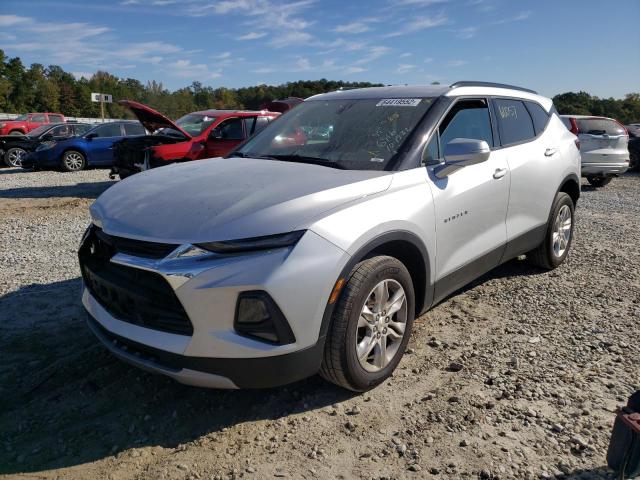 3GNKBCRS8LS686916 - 2020 CHEVROLET BLAZER 2LT SILVER photo 2