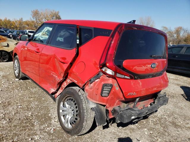 KNDJ23AU9L7034757 - 2020 KIA SOUL LX RED photo 3