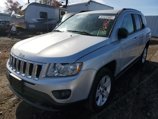 1C4NJDBB2DD140199 - 2013 JEEP COMPASS SP SILVER photo 2