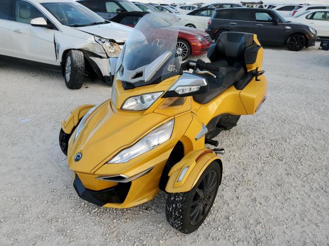 2BXNBCD13EV000163 - 2014 CAN-AM SPYDER ROA YELLOW photo 2