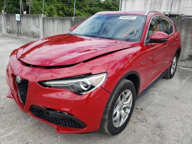 ZASPAJANXK7C68731 - 2019 ALFA ROMEO STELVIO RED photo 2