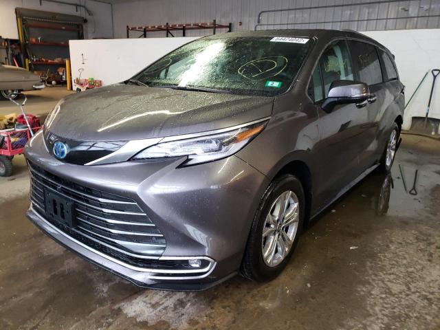 5TDESKFCXNS067500 - 2022 TOYOTA SIENNA LIM GRAY photo 2