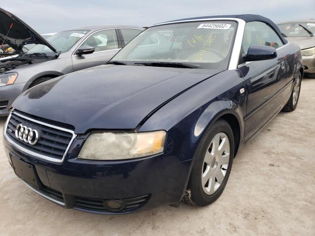 WAUDT48H24K012961 - 2004 AUDI A4 QUATTRO BLUE photo 2