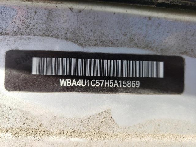 WBA4U1C57H5A15869 - 2017 BMW 440XI SILVER photo 10