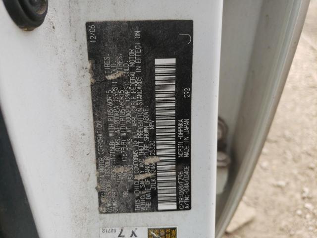 JTLKT324664125320 - 2006 TOYOTA SCION XB თეთრი ფოტო 10