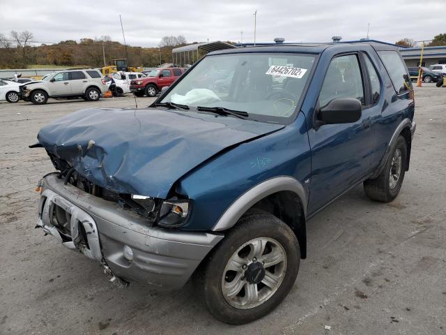 4S2CM57W214330214 - 2001 ISUZU RODEO SPOR BLUE photo 2