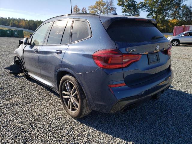 5UXTS3C50J0Y97255 - 2018 BMW X3 XDRIVEM BLUE photo 3