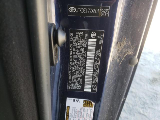 JTKDE177X60112625 - 2006 TOYOTA SCION TC ლურჯი ფოტო 10