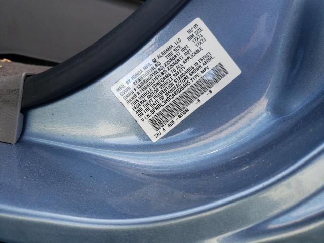 5FNRL3H93AB026405 - 2010 HONDA ODYSSEY TO BLUE photo 13