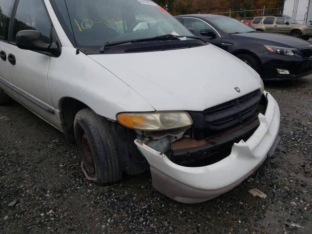 2B4GP25G8YR787807 - 2000 DODGE CARAVAN WHITE photo 9