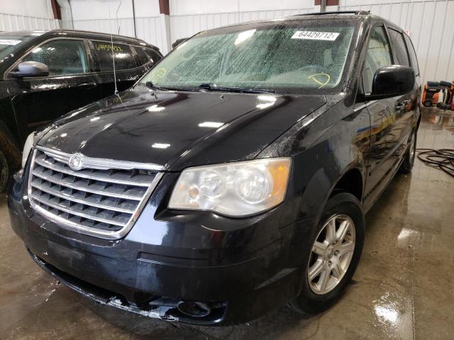 2A8HR54P18R833670 - 2008 CHRYSLER TOWN & COU BLACK photo 2