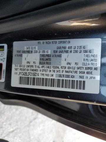 JM1CW2BL0F0189014 - 2015 MAZDA 5 SPORT GRAY photo 10