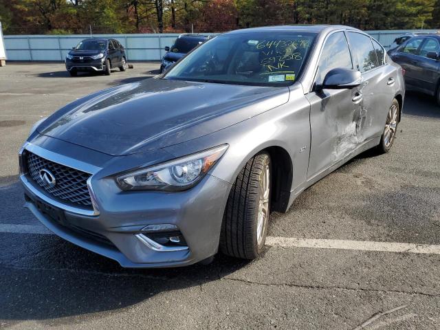 JN1EV7AR2KM592318 - 2019 INFINITI Q50 LUXE GRAY photo 2