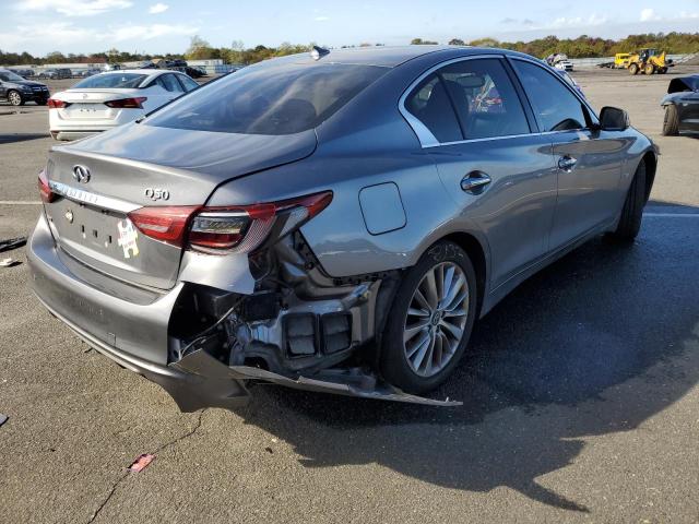 JN1EV7AR2KM592318 - 2019 INFINITI Q50 LUXE GRAY photo 4