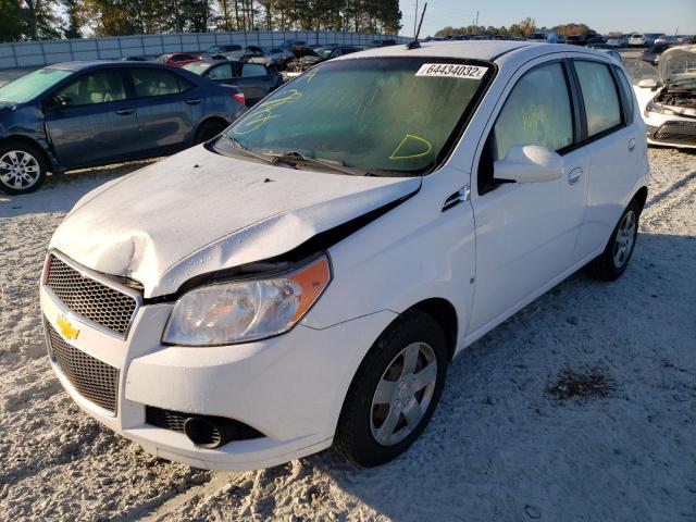 KL1TD66E09B655341 - 2009 CHEVROLET AVEO LS 白色 照片 2