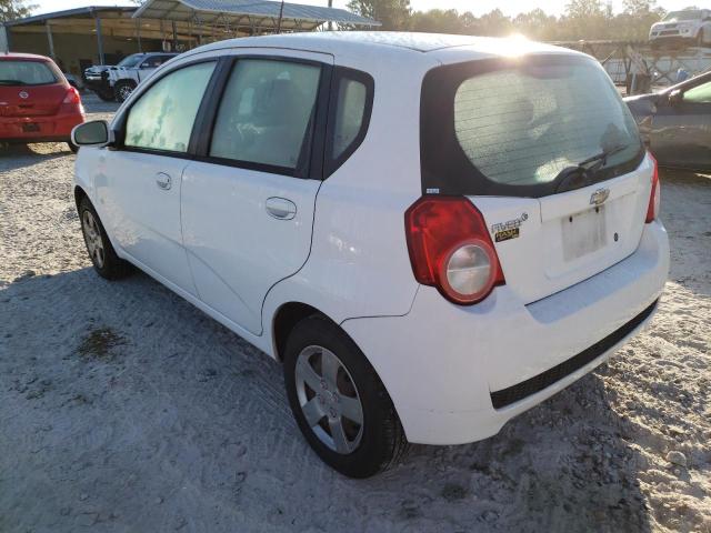 KL1TD66E09B655341 - 2009 CHEVROLET AVEO LS 白色 照片 3