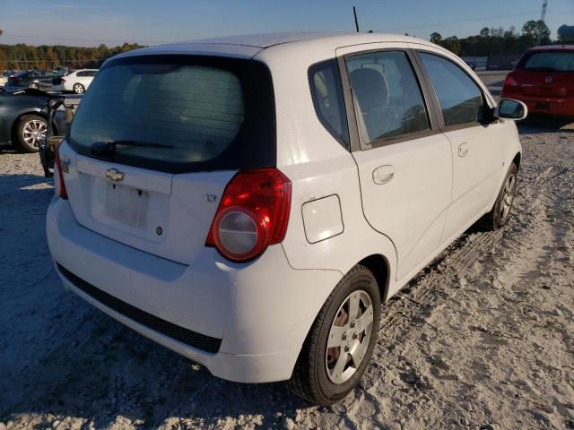 KL1TD66E09B655341 - 2009 CHEVROLET AVEO LS 白色 照片 4
