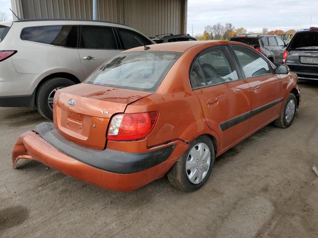 KNADE123X86****** - 2008 KIA RIO BASE ORANGE photo 4