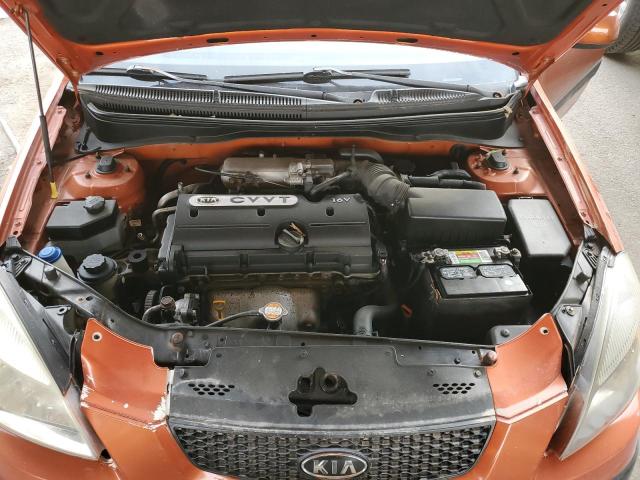 KNADE123X86****** - 2008 KIA RIO BASE ORANGE photo 7