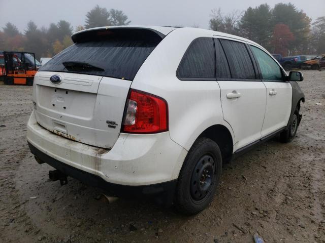 2FMDK4JC7CBA43891 - 2012 FORD EDGE SEL WHITE photo 4