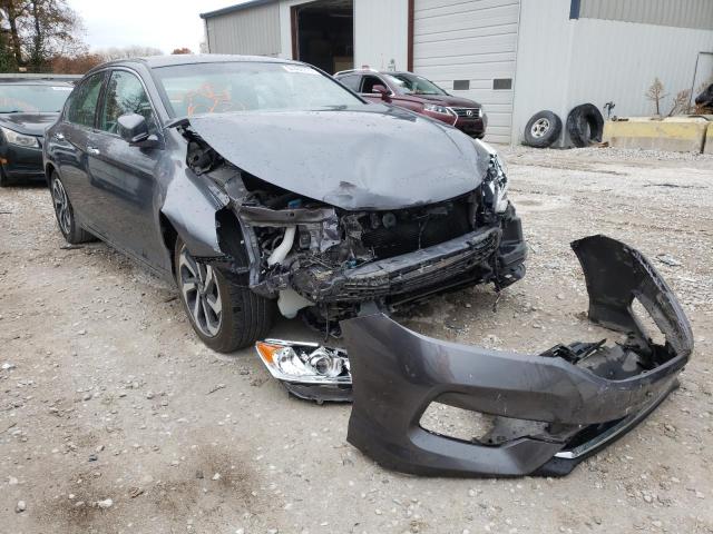 1HGCR3F89HA034981 - 2017 HONDA ACCORD EXL GRAY photo 1