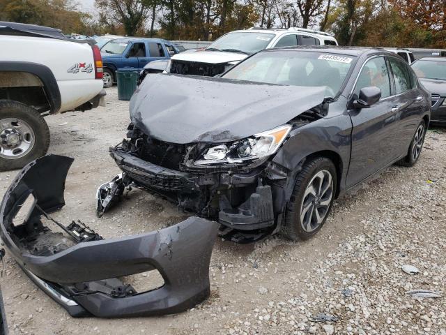 1HGCR3F89HA034981 - 2017 HONDA ACCORD EXL GRAY photo 2