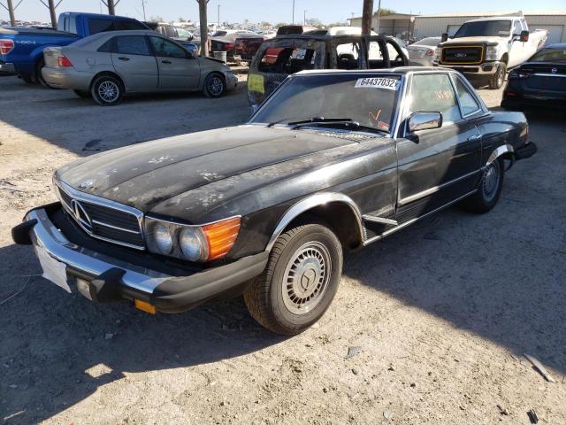 WDBBA45AXBB004190 - 1981 MERCEDES-BENZ 380 SL BLACK photo 2