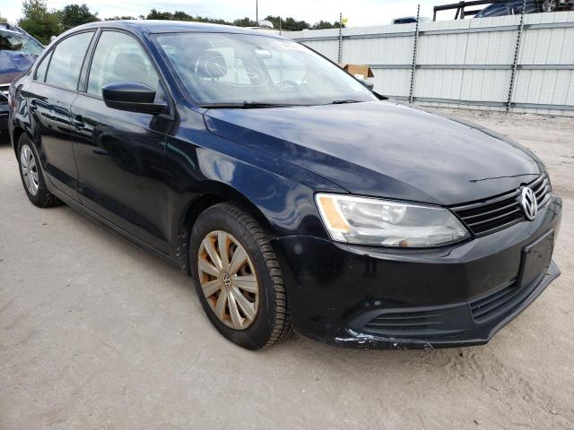 3VW2K7AJ8EM317853 - 2014 VOLKSWAGEN JETTA BASE BLACK photo 1